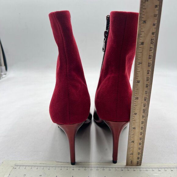 Wine Pointed Toe Ankle Booties High Heel Office Lady Comfy Daily Wear Dress Shoe - Picture 4 of 8